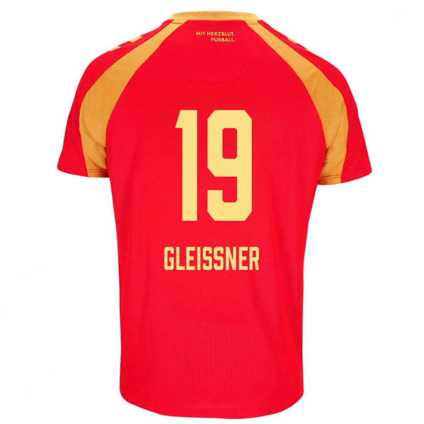 Danxen Dames Kevin Gleissner #19 Rood Oranje Zwart Uitshirt Uittenue 2026/27 T-Shirt België