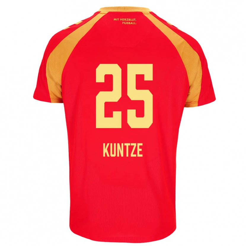 Danxen Dames Jakob Kuntze #25 Rood Oranje Zwart Uitshirt Uittenue 2026/27 T-Shirt België