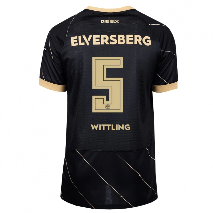 Danxen Dames Emilia Wittling #5 Zwart Bruin Uitshirt Uittenue 2026/27 T-Shirt België