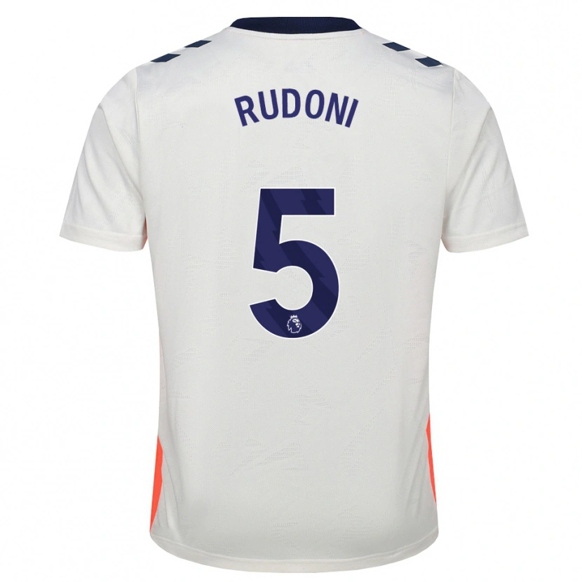 Danxen Dames Jack Rudoni #5 Wit Oranje Koninklijk Blauw Uitshirt Uittenue 2026/27 T-Shirt België