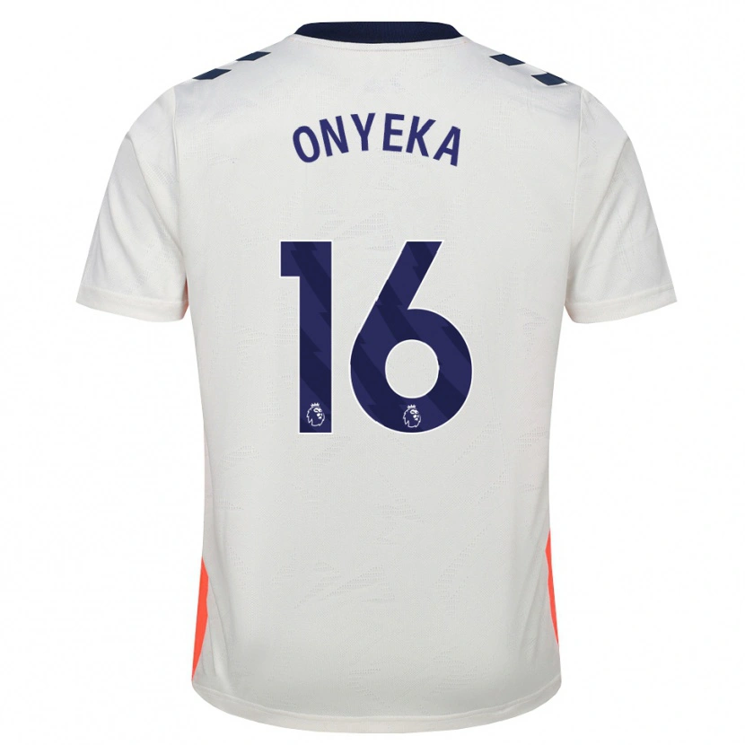 Danxen Dames Frank Onyeka #16 Wit Oranje Koninklijk Blauw Uitshirt Uittenue 2026/27 T-Shirt België