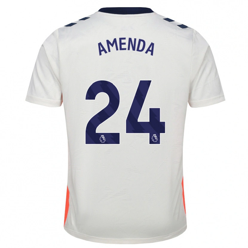 Danxen Dames Aurèle Amenda #24 Wit Oranje Koninklijk Blauw Uitshirt Uittenue 2026/27 T-Shirt België