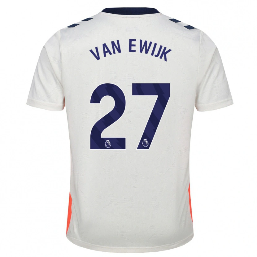 Danxen Dames Milan Van Ewijk #27 Wit Oranje Koninklijk Blauw Uitshirt Uittenue 2026/27 T-Shirt België