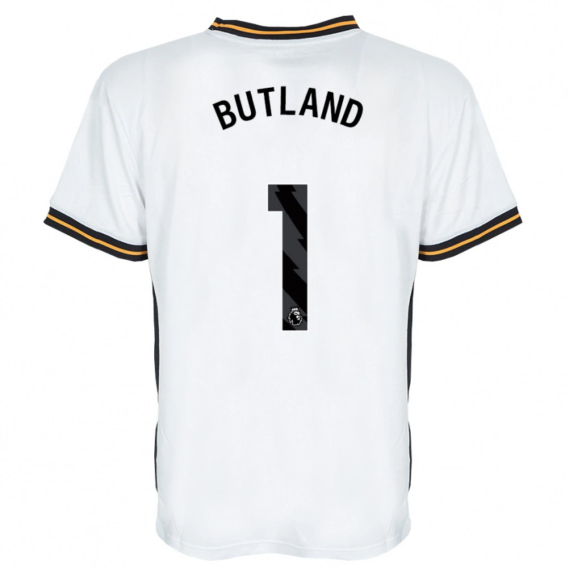 Danxen Dames Jack Butland #1 Wit Oranje Zwart Uitshirt Uittenue 2026/27 T-Shirt België