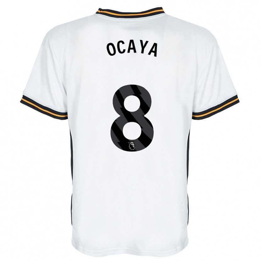 Danxen Dames Josh Ocaya #8 Wit Oranje Zwart Uitshirt Uittenue 2026/27 T-Shirt België