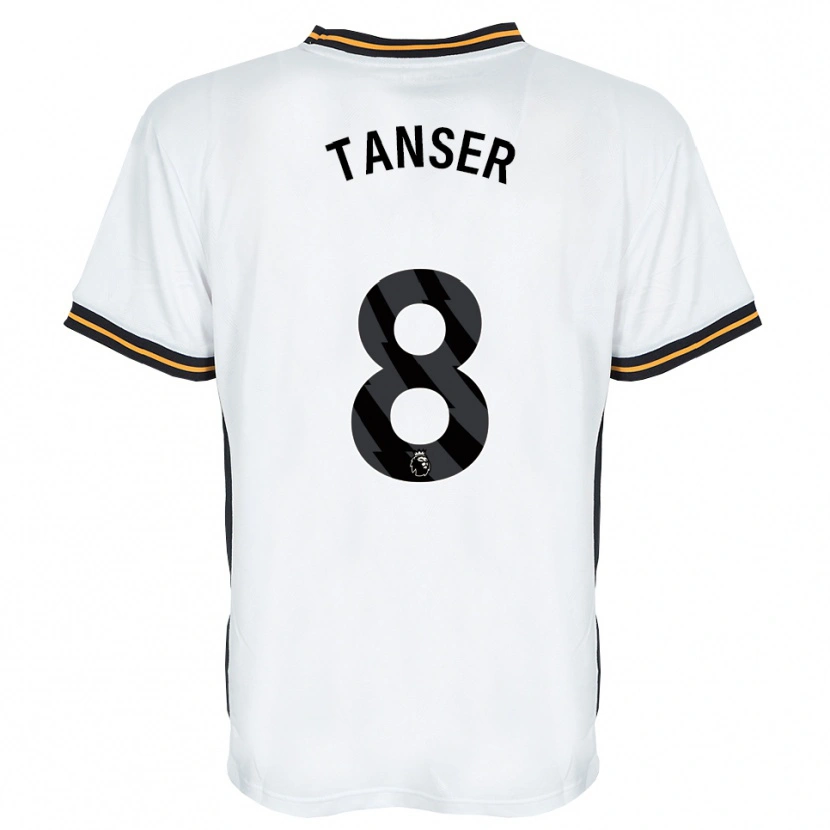 Danxen Dames Ellie Tanser #8 Wit Oranje Zwart Uitshirt Uittenue 2026/27 T-Shirt België