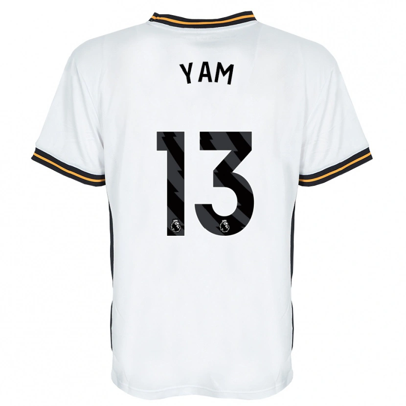 Danxen Dames Callum Yam #13 Wit Oranje Zwart Uitshirt Uittenue 2026/27 T-Shirt België