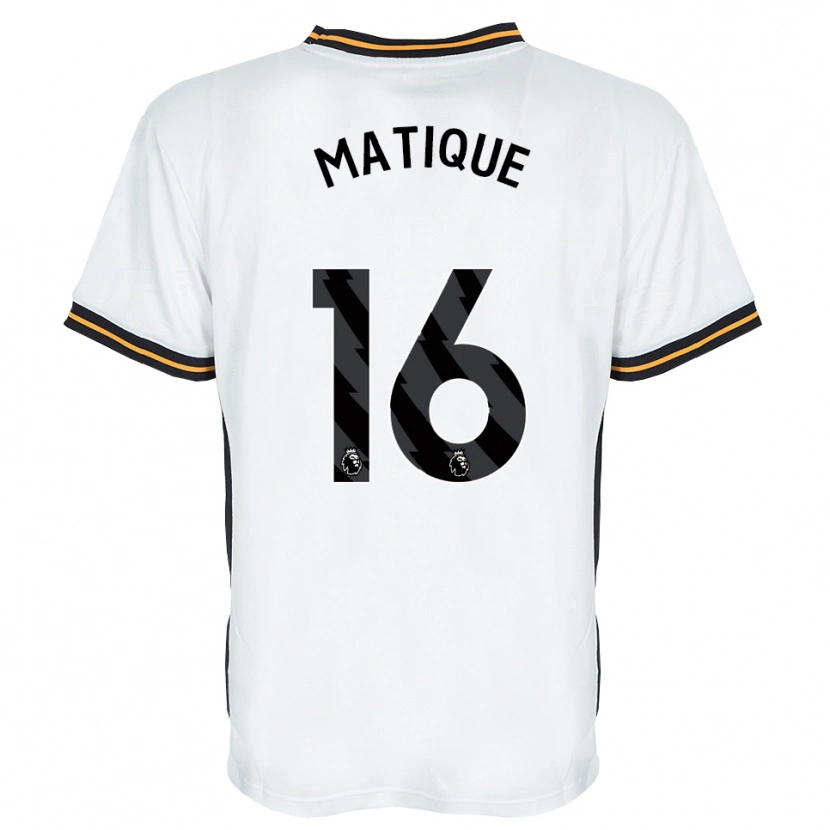 Danxen Dames Albert Matique #16 Wit Oranje Zwart Uitshirt Uittenue 2026/27 T-Shirt België