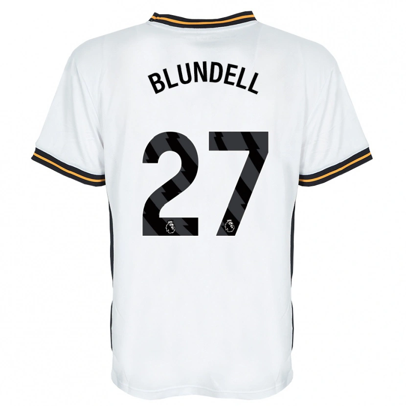 Danxen Dames Maddie Blundell #27 Wit Oranje Zwart Uitshirt Uittenue 2026/27 T-Shirt België