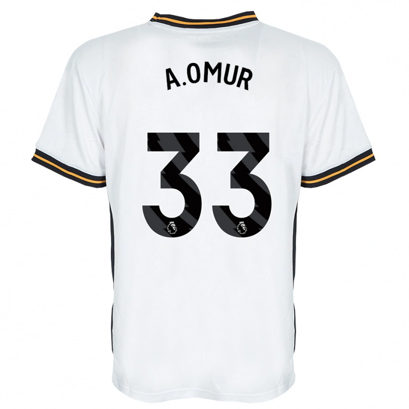 Danxen Dames Abdülkadir Ömür #33 Wit Oranje Zwart Uitshirt Uittenue 2026/27 T-Shirt België
