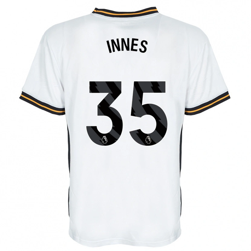 Danxen Dames Emma Innes #35 Wit Oranje Zwart Uitshirt Uittenue 2026/27 T-Shirt België