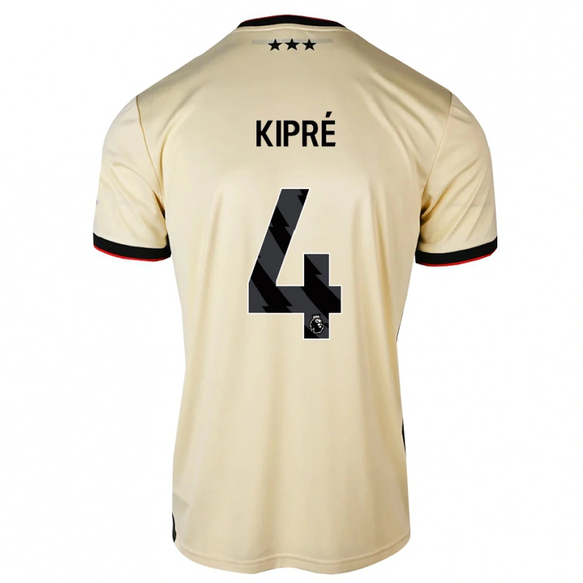 Danxen Dames Cédric Kipré #4 Lemonchiffon Zwart Rood Uitshirt Uittenue 2026/27 T-Shirt België