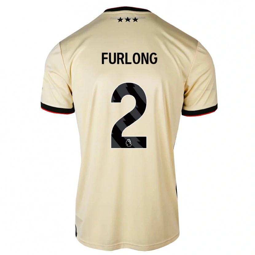 Danxen Dames Darnell Furlong #2 Lemonchiffon Zwart Rood Uitshirt Uittenue 2026/27 T-Shirt België