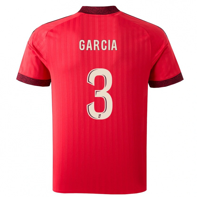 Danxen Dames Angel García #3 Burgundy Rood Wit Uitshirt Uittenue 2026/27 T-Shirt België
