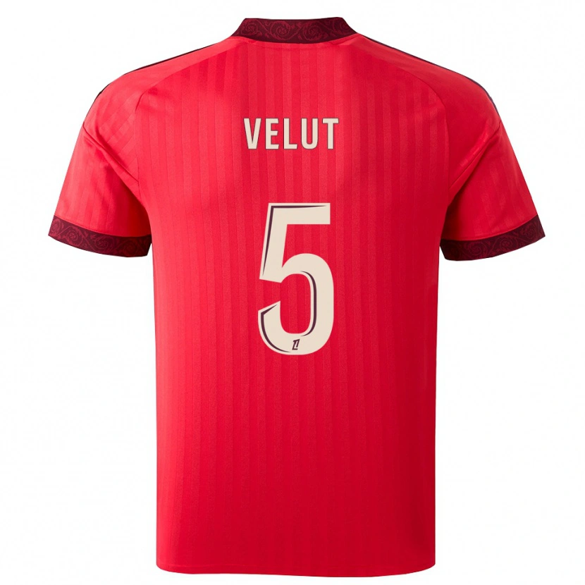 Danxen Dames Nolan Velut #5 Burgundy Rood Wit Uitshirt Uittenue 2026/27 T-Shirt België