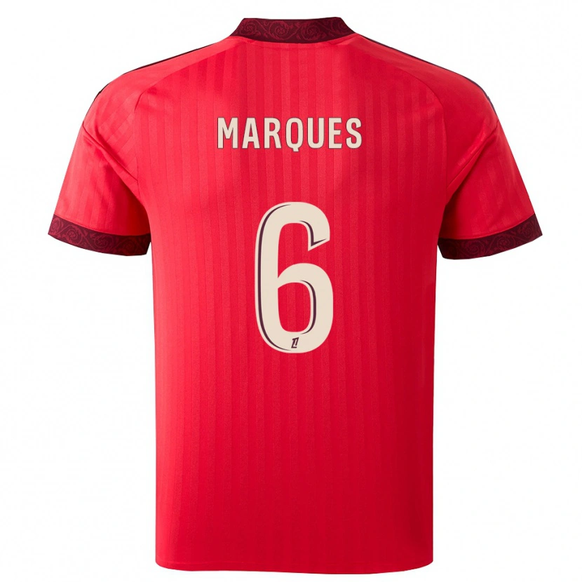 Danxen Dames Joss Marques #6 Burgundy Rood Wit Uitshirt Uittenue 2026/27 T-Shirt België