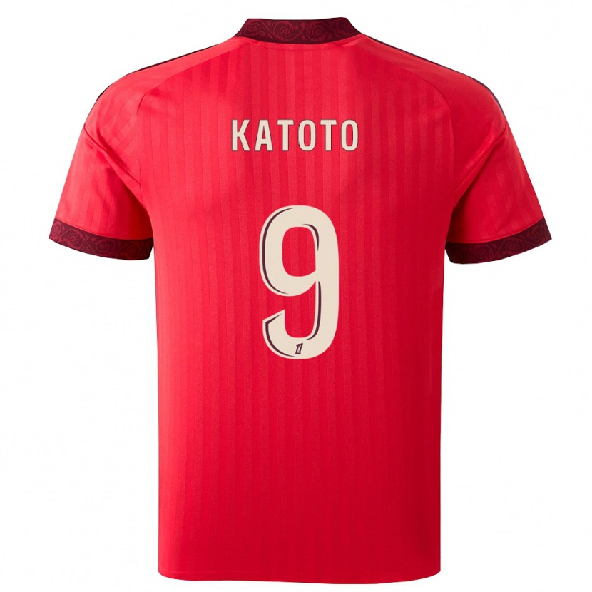Danxen Dames Marie-Antoinette Katoto #9 Burgundy Rood Wit Uitshirt Uittenue 2026/27 T-Shirt België
