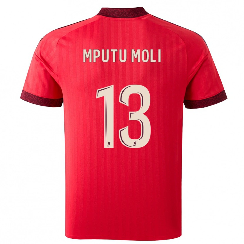 Danxen Dames Jérémie Mputu Moli #13 Burgundy Rood Wit Uitshirt Uittenue 2026/27 T-Shirt België