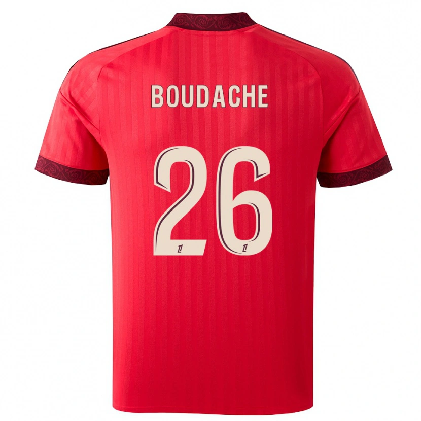 Danxen Dames Kaïl Boudache #26 Burgundy Rood Wit Uitshirt Uittenue 2026/27 T-Shirt België