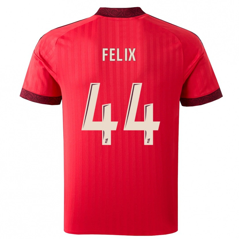 Danxen Dames Marley Felix #44 Burgundy Rood Wit Uitshirt Uittenue 2026/27 T-Shirt België