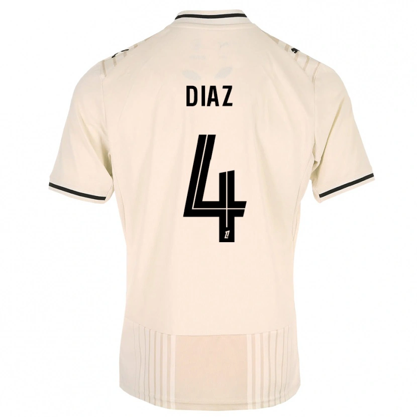 Danxen Dames Junior Diaz #4 Oldlace Zwart Antiquewhite Uitshirt Uittenue 2026/27 T-Shirt België