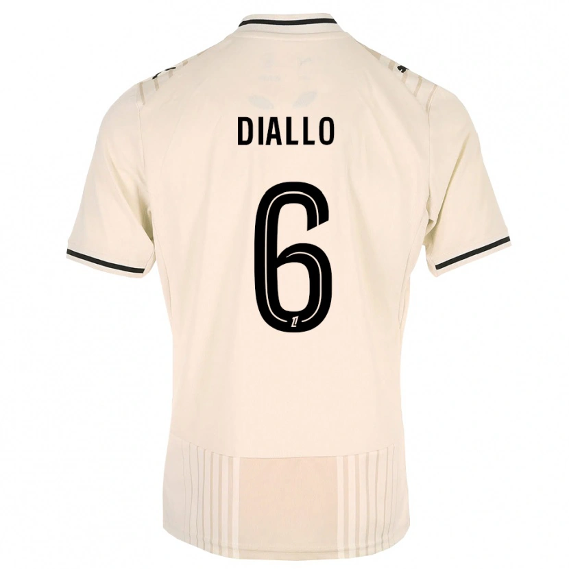 Danxen Dames Amadou Diallo #6 Oldlace Zwart Antiquewhite Uitshirt Uittenue 2026/27 T-Shirt België