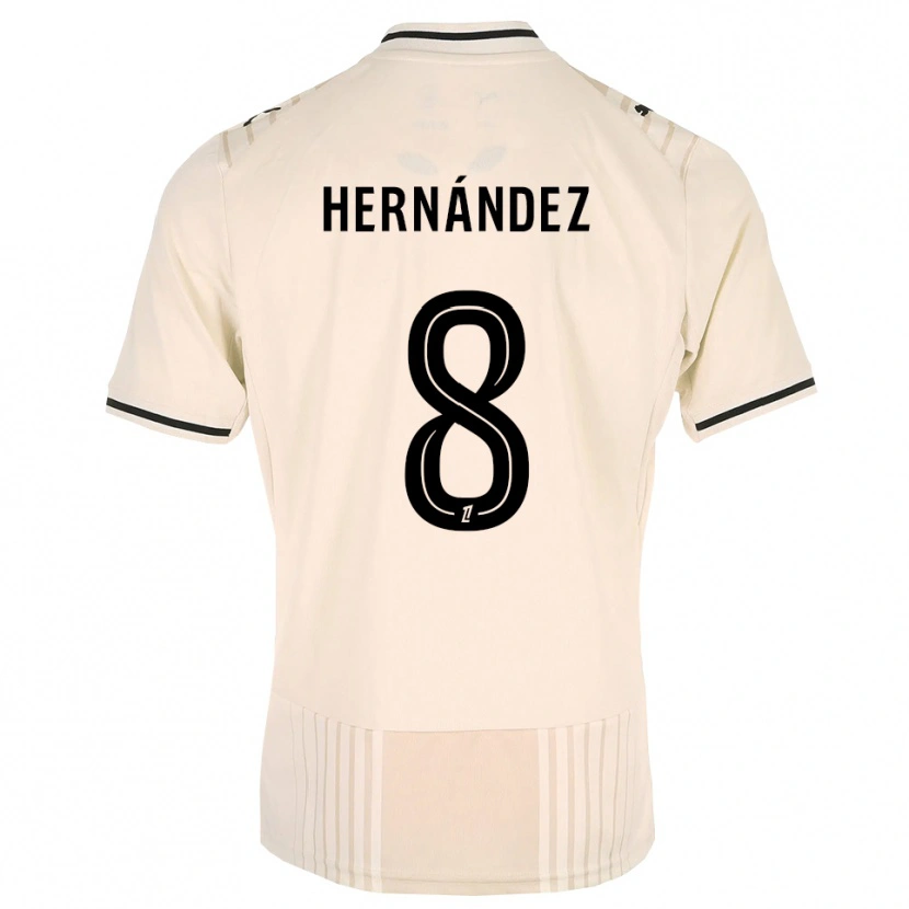 Danxen Dames Pablo Hernandez #8 Oldlace Zwart Antiquewhite Uitshirt Uittenue 2026/27 T-Shirt België