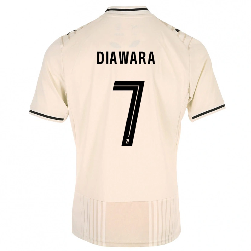 Danxen Dames Kandet Diawara #7 Oldlace Zwart Antiquewhite Uitshirt Uittenue 2026/27 T-Shirt België