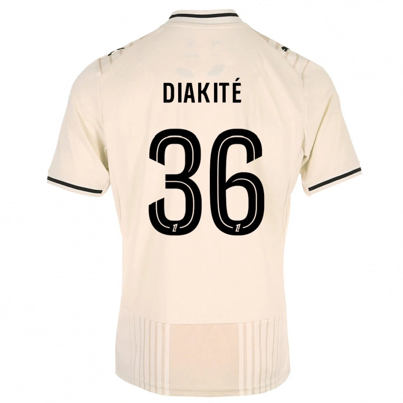 Danxen Dames Amadou Diakité #36 Oldlace Zwart Antiquewhite Uitshirt Uittenue 2026/27 T-Shirt België