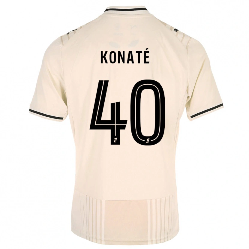 Danxen Dames Hillel Konaté #40 Oldlace Zwart Antiquewhite Uitshirt Uittenue 2026/27 T-Shirt België