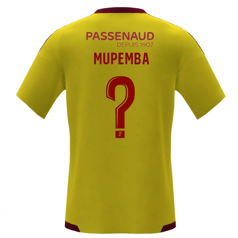 Danxen Dames Aaron Mupemba #0 Geel Rood Groen Uitshirt Uittenue 2026/27 T-Shirt België