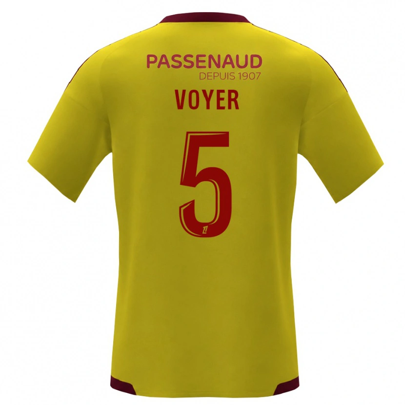 Danxen Dames Harold Voyer #5 Geel Rood Groen Uitshirt Uittenue 2026/27 T-Shirt België