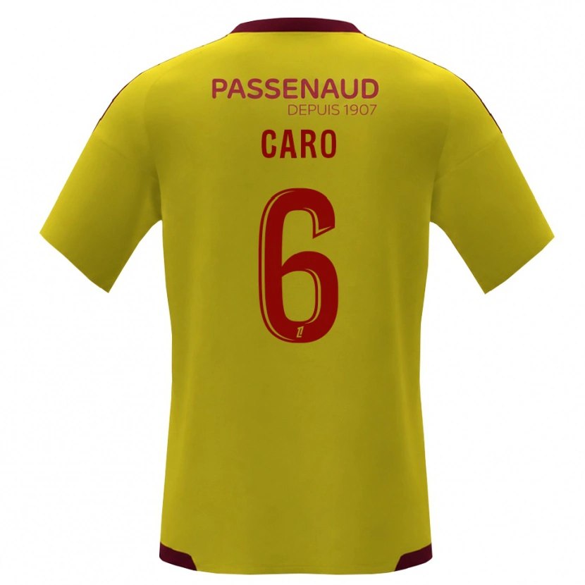Danxen Dames Titouan Caro #6 Geel Rood Groen Uitshirt Uittenue 2026/27 T-Shirt België