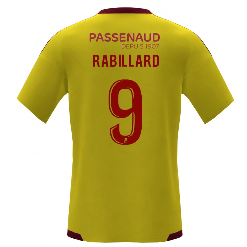 Danxen Dames Antoine Rabillard #9 Geel Rood Groen Uitshirt Uittenue 2026/27 T-Shirt België