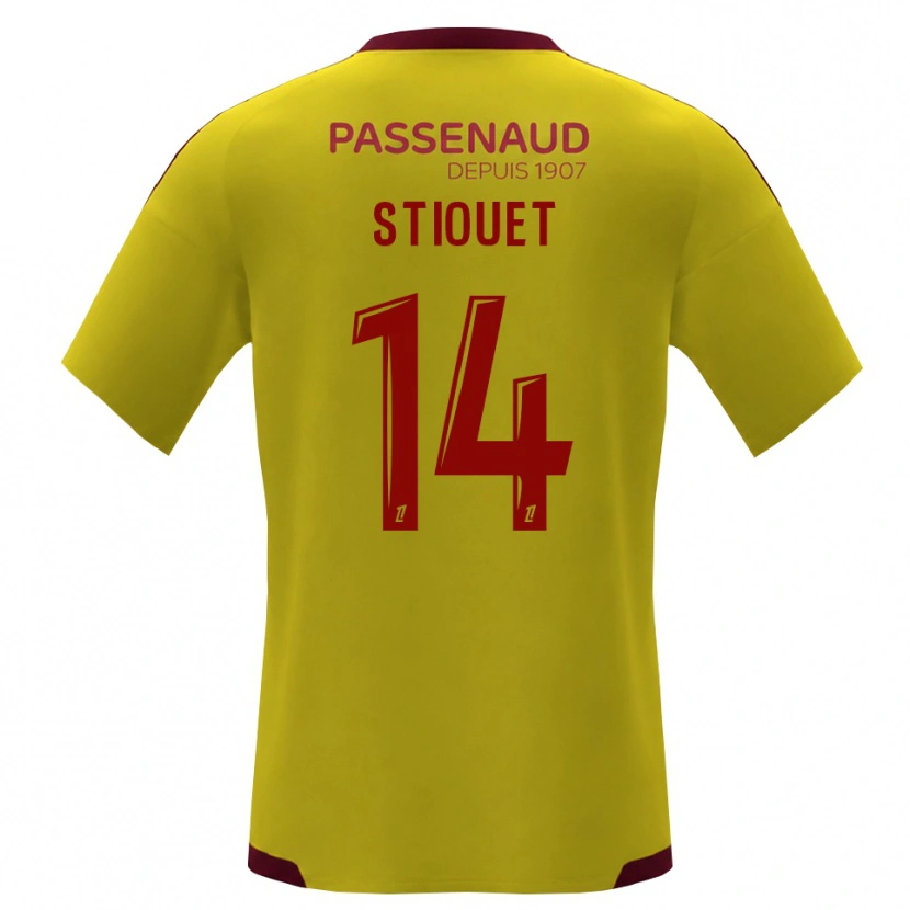 Danxen Dames Ayoub Stiouet #14 Geel Rood Groen Uitshirt Uittenue 2026/27 T-Shirt België
