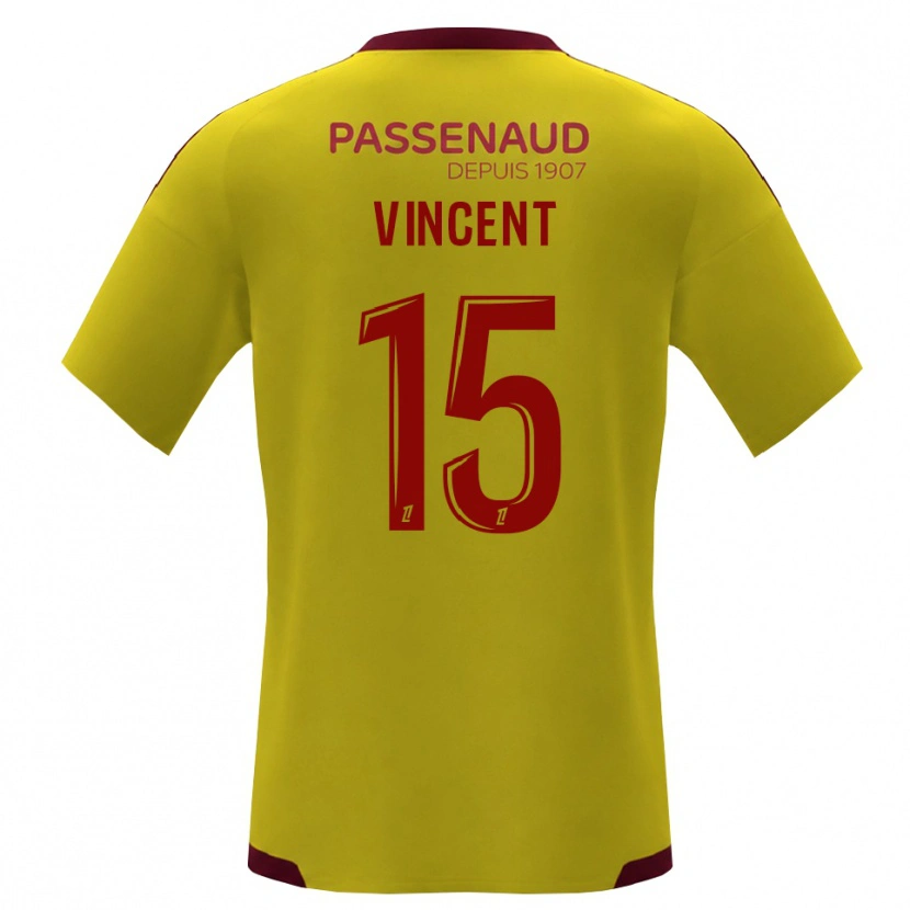 Danxen Dames Noah Vincent #15 Geel Rood Groen Uitshirt Uittenue 2026/27 T-Shirt België