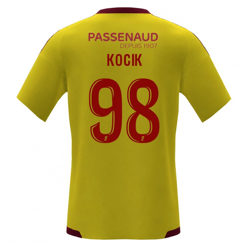 Danxen Dames Nicolas Kocik #98 Geel Rood Groen Uitshirt Uittenue 2026/27 T-Shirt België