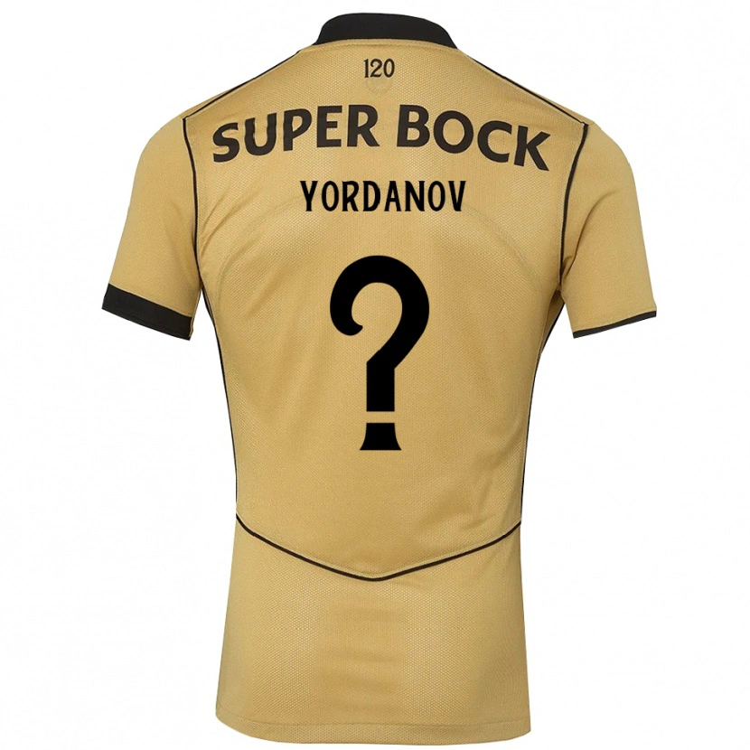 Danxen Dames Ricardo Yordanov #0 Goudgeelzwart Uitshirt Uittenue 2026/27 T-Shirt België