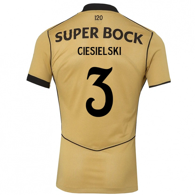 Danxen Dames Daniel Ciesielski #3 Goudgeelzwart Uitshirt Uittenue 2026/27 T-Shirt België