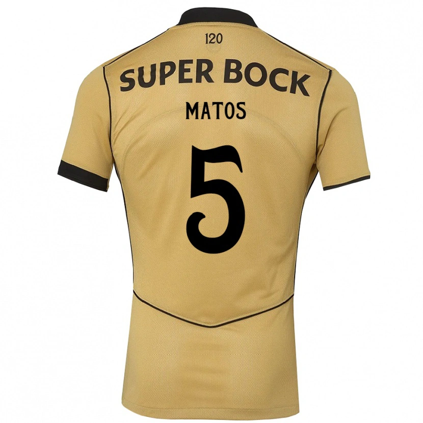 Danxen Dames Sérgio Matos #5 Goudgeelzwart Uitshirt Uittenue 2026/27 T-Shirt België