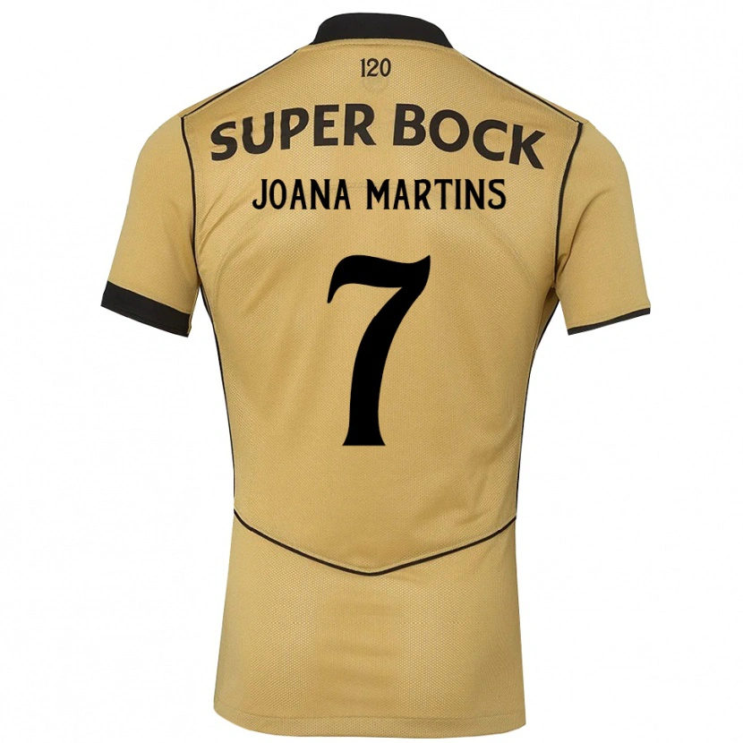 Danxen Dames Joana David Carromeu Martins #7 Goudgeelzwart Uitshirt Uittenue 2026/27 T-Shirt België