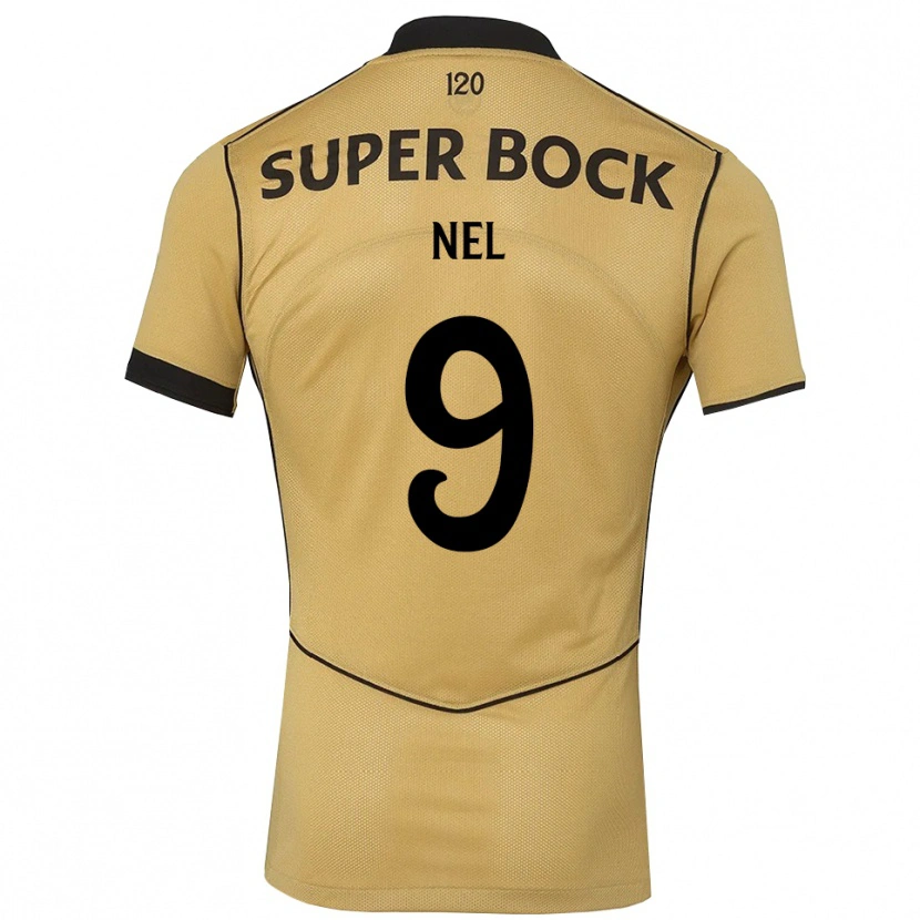 Danxen Dames Rafael Nel #9 Goudgeelzwart Uitshirt Uittenue 2026/27 T-Shirt België