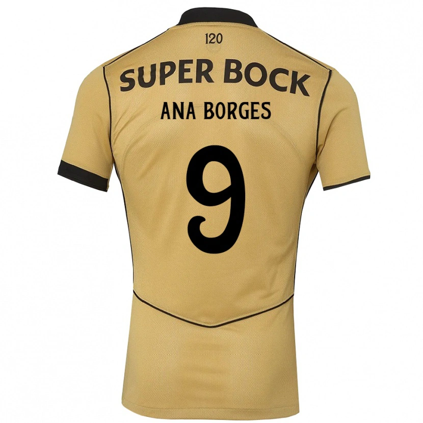 Danxen Dames Ana Catarina Marques Borges #9 Goudgeelzwart Uitshirt Uittenue 2026/27 T-Shirt België