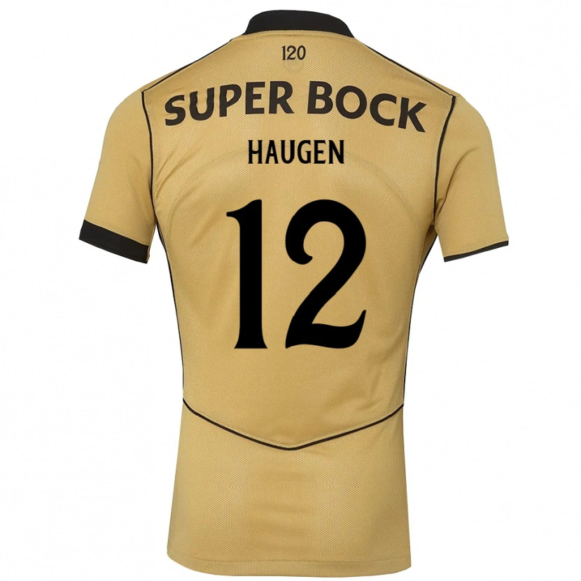 Danxen Dames Madison Haugen #12 Goudgeelzwart Uitshirt Uittenue 2026/27 T-Shirt België