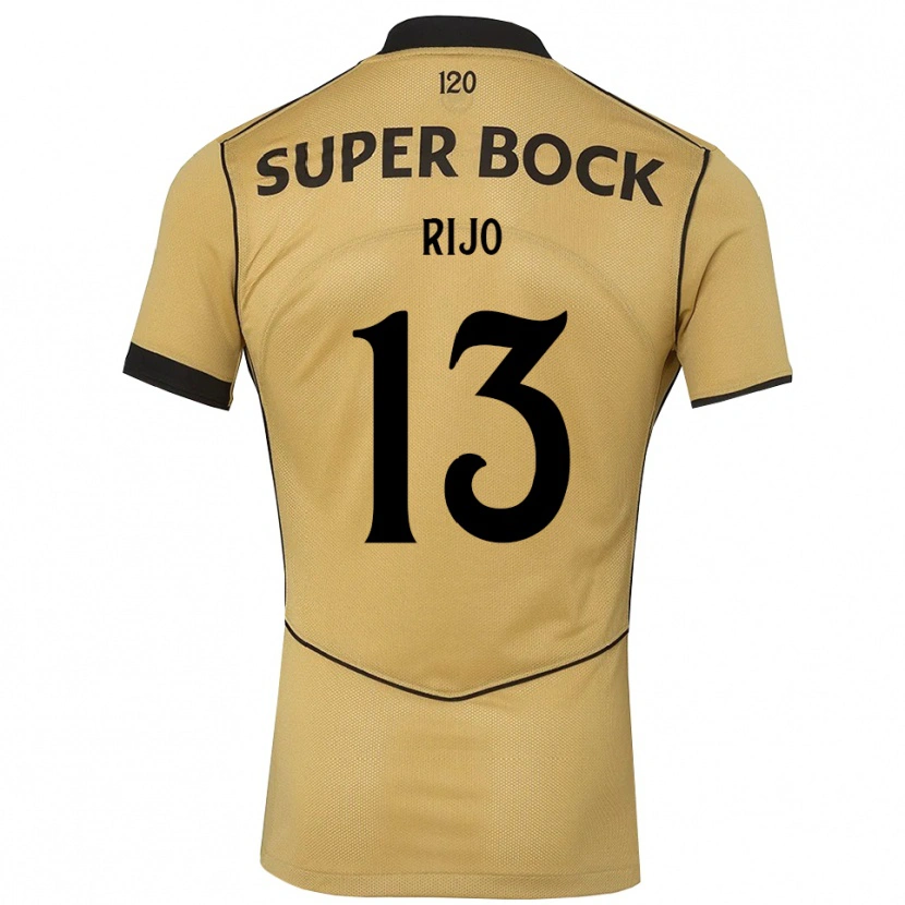 Danxen Dames João Rijo #13 Goudgeelzwart Uitshirt Uittenue 2026/27 T-Shirt België