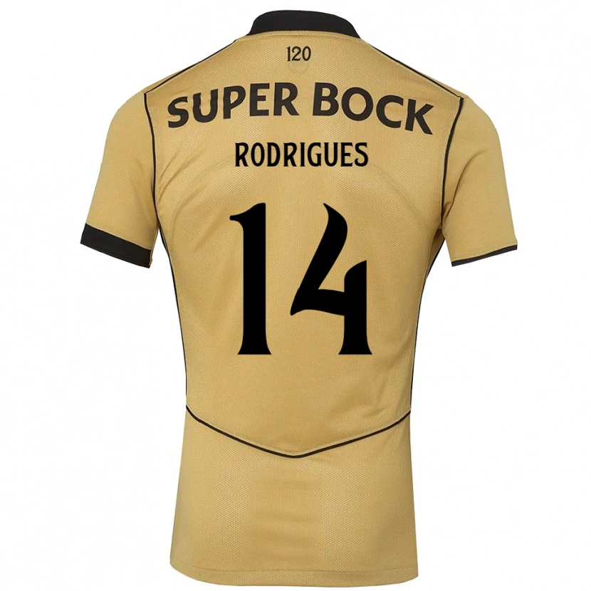 Danxen Dames Paulo Rodrigues #14 Goudgeelzwart Uitshirt Uittenue 2026/27 T-Shirt België