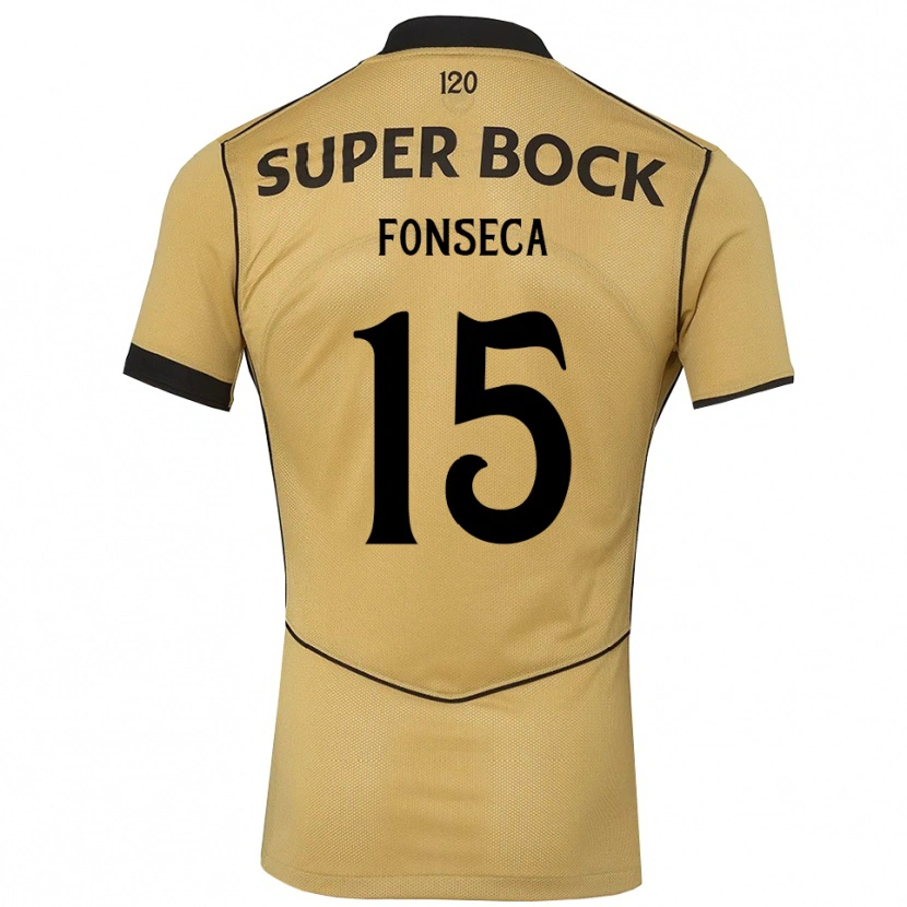 Danxen Dames Beatriz Fonseca #15 Goudgeelzwart Uitshirt Uittenue 2026/27 T-Shirt België