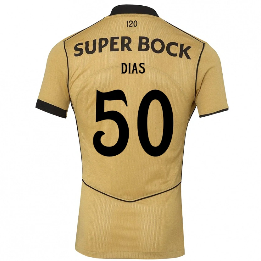 Danxen Dames Rodrigo Dias #50 Goudgeelzwart Uitshirt Uittenue 2026/27 T-Shirt België