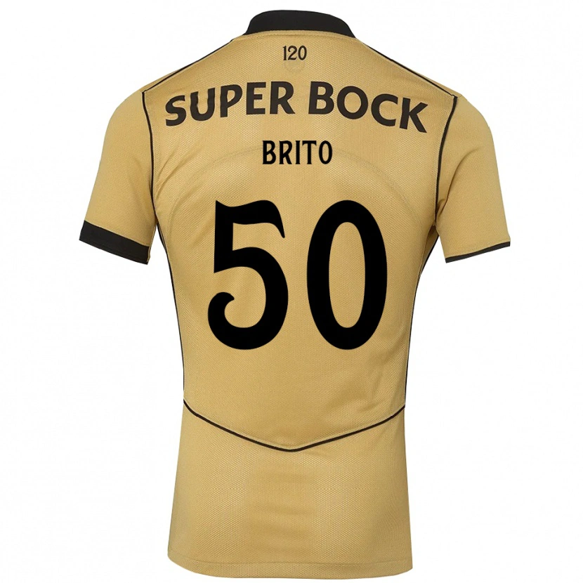 Danxen Dames Alexandre Brito #50 Goudgeelzwart Uitshirt Uittenue 2026/27 T-Shirt België