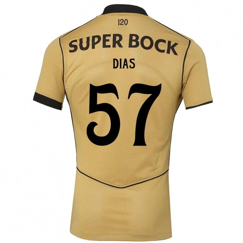 Danxen Dames Lucas Dias #57 Goudgeelzwart Uitshirt Uittenue 2026/27 T-Shirt België